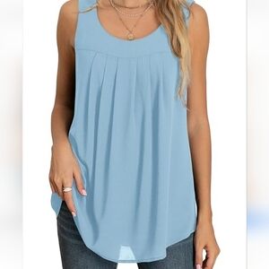 Sleeveless Blouse - Beautiful Blue 🩵💙